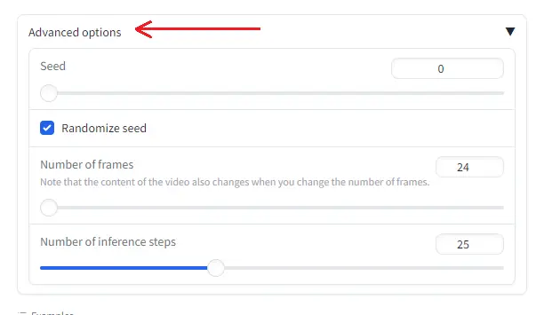 Zeroscope Advance setting
